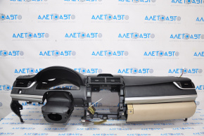 Torpedo front panel without AIRBAG Toyota Camry v50 12-14 usa black, with glove compartment, scuffs