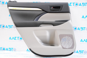 Door trim card rear left Toyota Highlander 14-15 gray, scratch