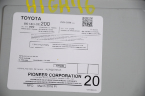 Toyota Highlander 14-16 Radio Tape Recorder Small Display