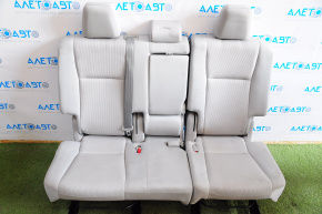 Rear seat 2nd row Toyota Highlander 2014-2016 cloth, gray