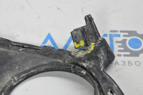 Front bumper grille left Toyota Highlander 14-16 under fog lights without bracket, worn, broken mount