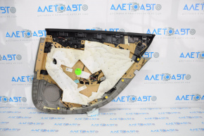 Door trim card rear left Cadillac CTS 14- leather gray with black