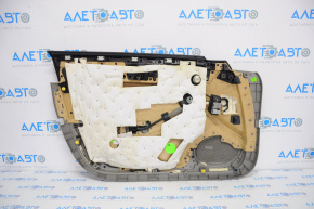 Door trim card front right Cadillac CTS 14- leather gray with black