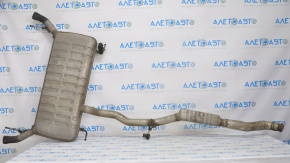 Muffler rear part with barrels Cadillac CTS 14- 2.0T cut off catalytic converter