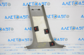 Center pillar trim lower right Cadillac CTS 14-19 gray, broken fastener