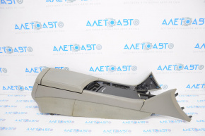 Central console, armrest and cup holders Cadillac CTS 14 - gray leather, broken pocket latch, dry cleaning