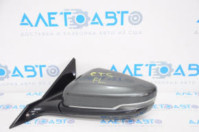 Left side mirror assembly Cadillac CTS 14-15 10 pins, turn signal, gray