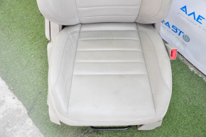 Passenger seat Ford C-max MK2 13-14 with airbag, mechanical, leather beige