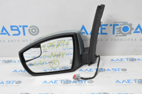 Left side mirror complete Ford C-max MK2 13-18 7 pins, turn signal, heated, blue, broken turn