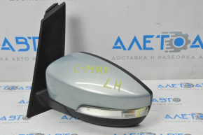 Left side mirror complete Ford C-max MK2 13-18 7 pins, turn signal, heated, blue, broken turn