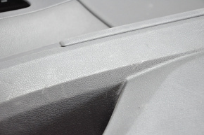 Door trim card rear right Honda Accord 13-15 black with black insert leather, armrest leather, scratches