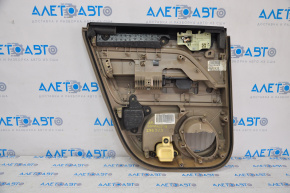 Door trim card rear right Jeep Compass 11-16 beige with beige insert plastic, armrest plastic, broken fastener