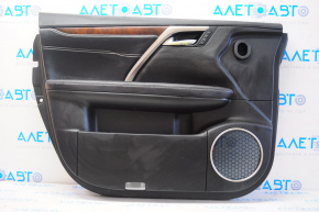 Door trim card front left Lexus RX350 RX450h 16-17 leather black