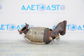 Lexus RX350 16-22 rear exhaust manifold with catalytic converter, rusty