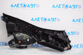 Lexus RX350 16-22 black lower left rear pillar trim, 2 pieces