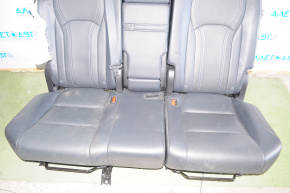 Rear row of seats 2 row Lexus RX350 RX450h 16-22 mechanical, leather black, shot