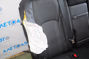 Rear row of seats 2 row Lexus RX350 RX450h 16-22 mechanical, leather black, shot