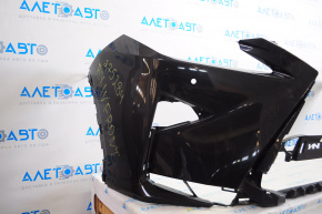Bare front bumper Lexus RX350 RX450h 16-19 for parking sensors, without headlight washers, black 223, crack, scratches