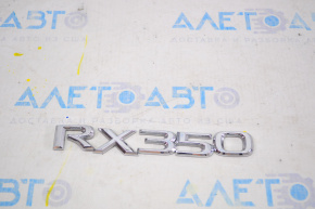 Emblem inscription RX350 trunk door Lexus RX350 16-22