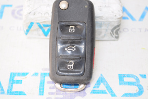 Key VW Passat b8 16-19 USA 4 buttons, folding, scuffs