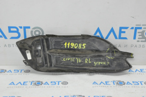 Left rear bumper grille Honda Civic X FC 16-21 4d broken corner, bent