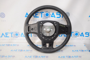 Dodge Journey 11-20 black leather steering wheel, no buttons, with overlays
