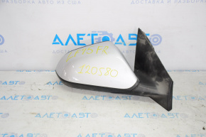Side mirror right complete Hyundai Sonata 15-17 5 pins, silver