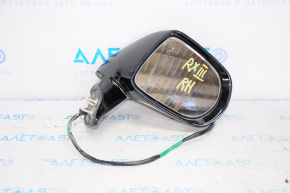 Side mirror right assembly Lexus RX350 RX450h 10-12 14 pins, turn signal, black