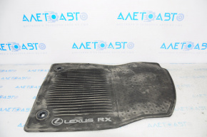 Floor mat front right Lexus RX350 RX450h 16-22 rubber black