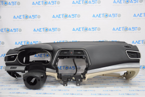 Torpedo front panel without AIRBAG Nissan Maxima A36 16-18 black S, SV, SL, Platinum, sweat