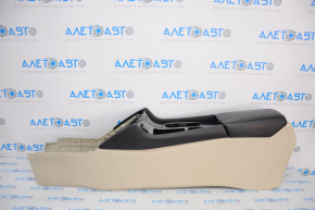 Central console armrest and cup holders Nissan Maxima A36 16-18 black with beige