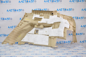 Left arch trim Toyota Highlander 14-19 beige, worn, scratches, whitened plastic