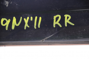Right side trunk door trim Chevrolet Equinox 10-17 broken fastener, spider web, scratches