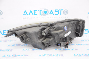 Headlight front left complete Infiniti Q50 14-19 without AFS, LED with lower mount and bracket, TYC, for polishing