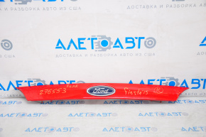 Ford Fiesta 11-19 4d trunk lid molding with emblem, scratches, broken fastener