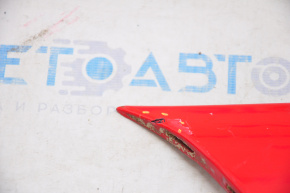 Ford Fiesta 11-19 4d trunk lid molding with emblem, scratches, broken fastener