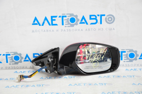 Side mirror right assembly Infiniti QX30 17-19 15 pins, turn signal, red