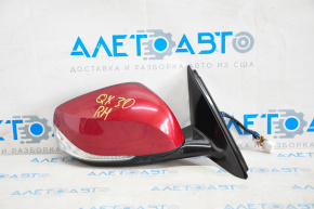 Side mirror right assembly Infiniti QX30 17-19 15 pins, turn signal, red