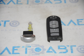 Smart key Mazda 6 13-20 4 buttons, worn out