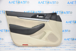 Door trim card front left Nissan Maxima A36 16-18 beige