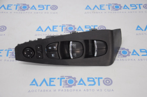 Front left window lift control Nissan Maxima A36 16-23 black, with overlay