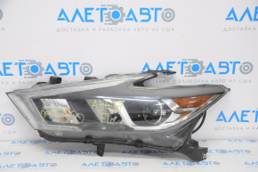 Headlight front left Nissan Maxima A36 16-18 bare pre-rest, without fastening