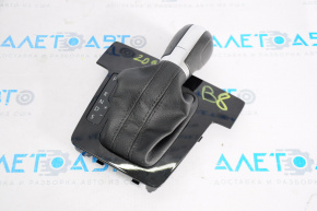 Gear knob with shifter cover VW Passat b8 16-19 USA leather black, scratch