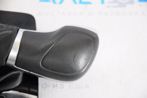Gear knob with shifter cover VW Passat b8 16-19 USA leather black, scratch