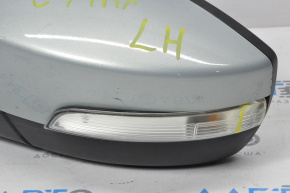 Left side mirror complete Ford C-max MK2 13-18 7 pins, turn signal, heated, blue, broken turn