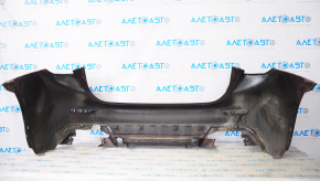 Bare rear bumper Infiniti QX30 17-19 base without parking sensors, red, dent, crack