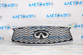 Radiator grill grill Infiniti QX30 17-18 with emblem, bumpers