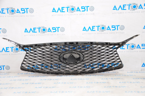 Radiator grill grill Infiniti QX30 17-18 with emblem, bumpers