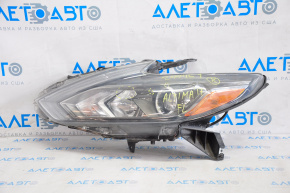 Headlight front left Nissan Altima 16-18 bare rest halogen, scratches