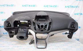 Torpedo front panel without AIRBAG Ford Escape MK3 13-16 pre-rest, dented, broken fasteners of the trim